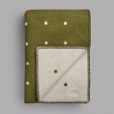 Røros Tweed Ullpledd Pastille Grønn Moss