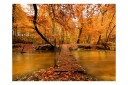 Fototapet Autumn Bridge 200x154 - Artgeist sp. z o. o.