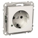 Schneider Electric Exxact Stikkontakt 1-veis Antrasitt, skrueklemme