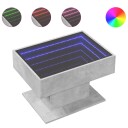  Salongbord med LED betonggrå 70x50x45 cm konstruert tre 847535