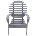 vidaXL Adirondack stol heltre akasie grå