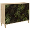 vidaXL Serviesskap ELBURG Sonoma 102 x 33 x 75 cm Konstruert tre