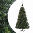 vidaXL Kunstig juletre med kuler 150 cm 150 LED-lys Varmhvit