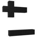  TV benksett Veggmontert 3 pcs Konstruert tre