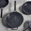 Zwilling Milano traktørpanne med glasslokk 28 cm svart