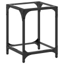  Sofabord med gjennomsiktig glassplate 30x30x40 cm stål 845954