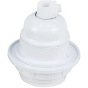Namron Lampeholder m/ring E27 hvit - 82104