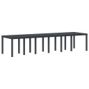 13 delt Hage Spisegruppe med Puter Antrasitt Polyrotting  Hage Bord Antrasitt 200x100x73 cm Polyrotting  Hage Bord Antrasitt 150x100x73 cm Polyrotting  Hage Stoler med Puter 4 stk Antrasitt Polyrotting