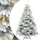  Kunstig juletre med 300 LED med stativ grønn 180 cm PE og PVC
