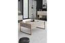 Luxe Sofabord 90 cm - Beige/Gull