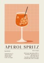 Aperol Spritz Recipe Plakat Plakat / 70x100cm