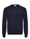 Calvin Klein Ls 100% Merino Crew 14Gg - Navy - L