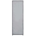 vidaXL Garderobe grå 87x49x159 cm stoff