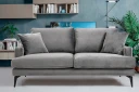 Andary 2 Seter Sofa   Grå