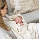 Vinter & Bloom Filt Soft Grid Blanket ECO Pearl White