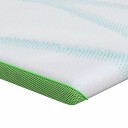 vidaXL Madrassbeskytter Hvit og grønn 160 x 200 cm Jacquard Stoff