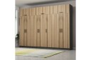 Fruitland Garderobe 315x235 cm - Valnøtt/Antrasitt