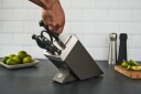 Zwilling Gourmet knivsett med selvslipende blokk 7 deler sølv/grå