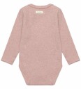 Blå Body I/e   Rib   Pale Mauve Melert   Blå   1 år (80)   Langermet Body   Rosa