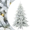  Kunstig sammensatt juletre med 300 LED med stativ 210 cm PVC