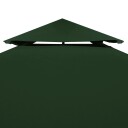 vidaXL Lysthus dekke baldakin erstatning 310 g/m² grønn 3 x 4 m