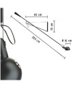 Flos 265 Vegglampe Sort