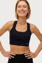 Aim'n - Sports-bh Black High Support Ribbed Bra - Svart