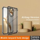 Honor 200 Imak Drop-Proof TPU-deksel Gjennomsiktig Svart