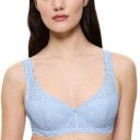 Triumph BH Amourette Wired Bra With Lace Lysblå F 80 Dame
