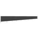 vidaXL Vindskjerm 9 paneler stoff 1200x80 cm antrasitt