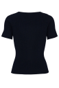 A View Rib Knit Short Sleeve Top
