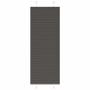  plisségardin sort 80x200 cm Stoff Bredde 79,4 Polyester