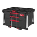 Milwaukee Packout Koffert med 2+1 Skuffer - Robust Oppbevaring til Elektroverktøy