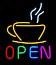 Neonskilt Coffee Open