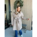 Brgn by Lunde & Gaundal Dame Frakker Beige M/L,