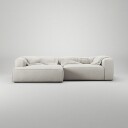 Decotique Grand 3 Seter Sofa sjeselong Venstre Moon White
