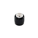D'addario PW-LNL-01BS LokNob Large Plastic Black/Silver
