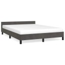  Sengeramme uten madrass mørkegrå 135x190 cm Double fløyel