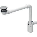 GEBERIT avløpsventil 32mm med vannlås med plugg messing/plast krom