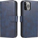 Hurtel Magnet Etui for Samsung Galaxy S23 Ultra Cover med Flip Wallet Stand Blue