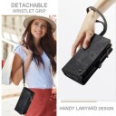 Samsung Galaxy Z Fold6 Caseme 008 2-i-1 Multifunksjonell Lommebok-deksel Svart