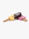 Viga Toys Iskremsett i tre med stativ 6 stk.
