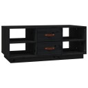 vidaXL Salongbord svart 100x50x41 cm heltre furu