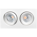 Downlight Junistar Lux Square 2x7W 3000K, 1120 lumen, hvit