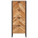  Baderomsskap 40x30x100 cm heltre akasie og jern