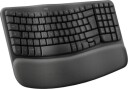 Logitech Wave Keys - Graphite - Tastatur - US Internasjonal - Grå