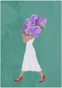Stylish Floral Stroll Plakat / 40x50