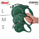 Flexi New Classic Hundebånd S 5M 15Kg Olivengrønn