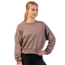 Nebbia Loose Fit Sweatshirt ''Feeling Good'' brown xsmall/small