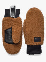 UGG Fluff Mitten With Logo Brun S/M